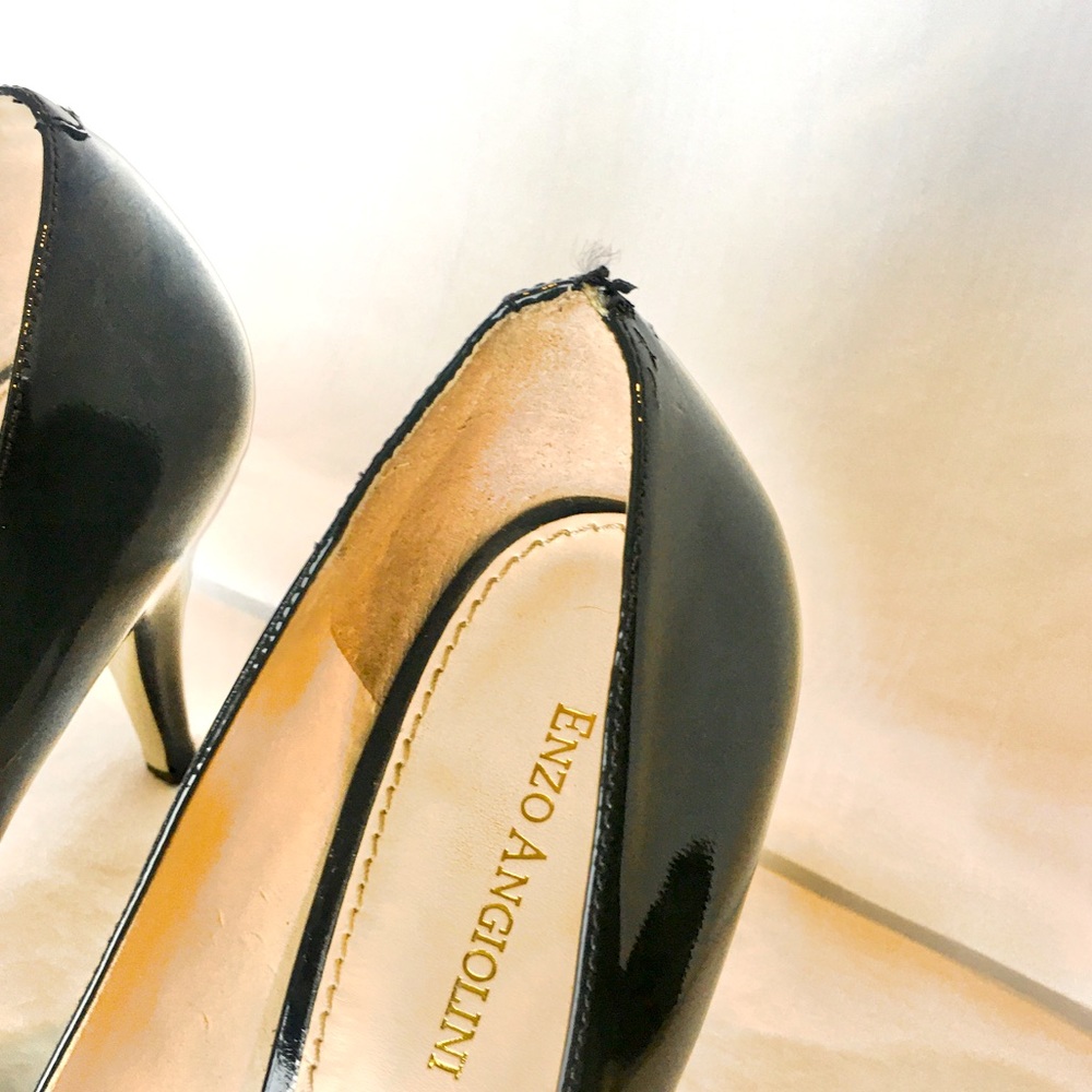 Enzo Angiolini Black Patent Leather Heel Size 8.5 - Picture 9 of 10